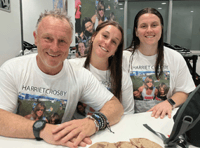 Widower's epic swim in wife's memory