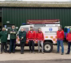 Mountain rescue Land Rover Ada at Dunsfold