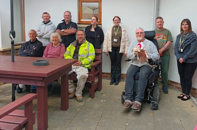 Okehampton's Castle Ham Lodge residents enjoy refurbished garden