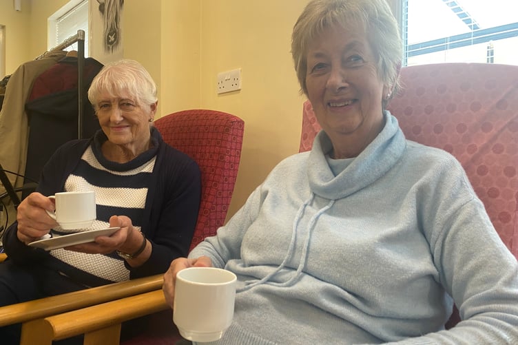 Tavistock Friendship Group looking for new members at Tavistock Area Support Services. Pictured are Gloria Rawlings (left) and Jean Barrett who help run the group as volunteers.