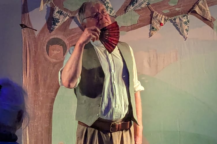 Mark Carey's one-man show 'Into the Breach' (pictured) at Tavistock's Printworks, was the venue's first of a new programme of live entertainment as it reinvents itself. Picture by Jo Waldron.