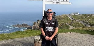 Charity hiker passes through Okehampton today