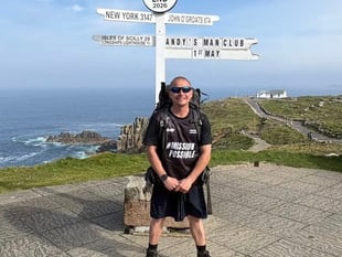 Charity hiker passes through Okehampton today