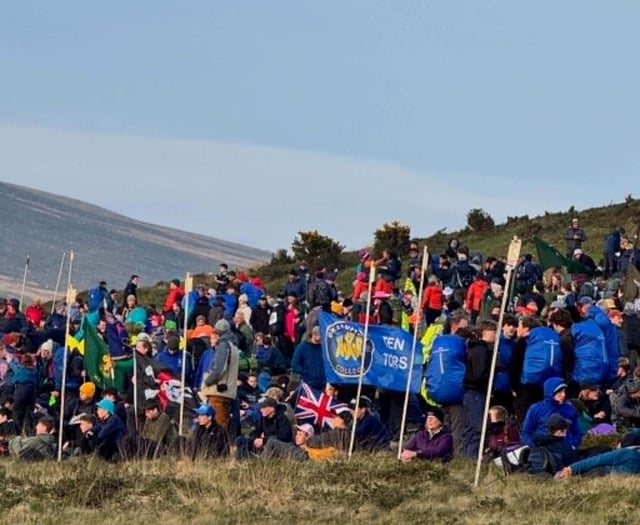 Students walk Ten Tors while revising