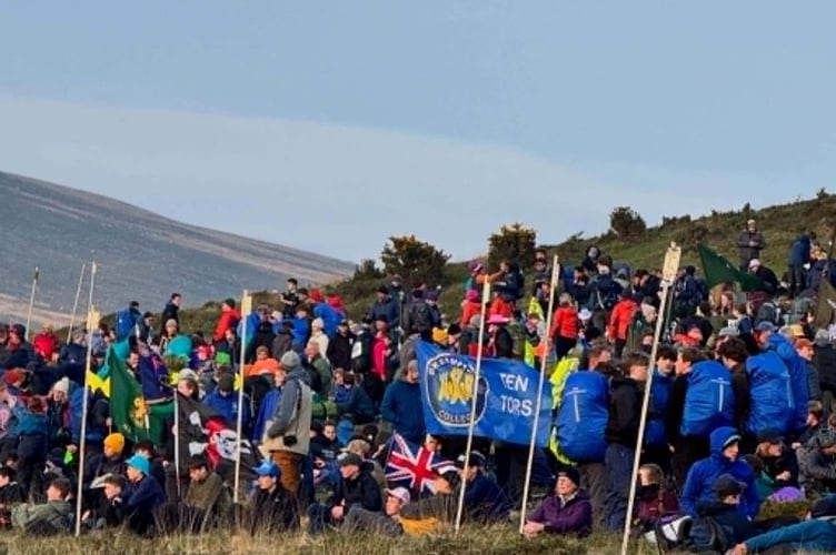 Okehampton College teams wait at the Ten Tors 2026 start line.