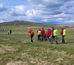 Volunteers rescue moor walker