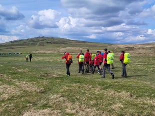 Volunteers rescue moor walker