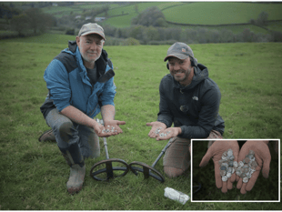 Largest silver Roman coin hoard found in Devon declared as treasure