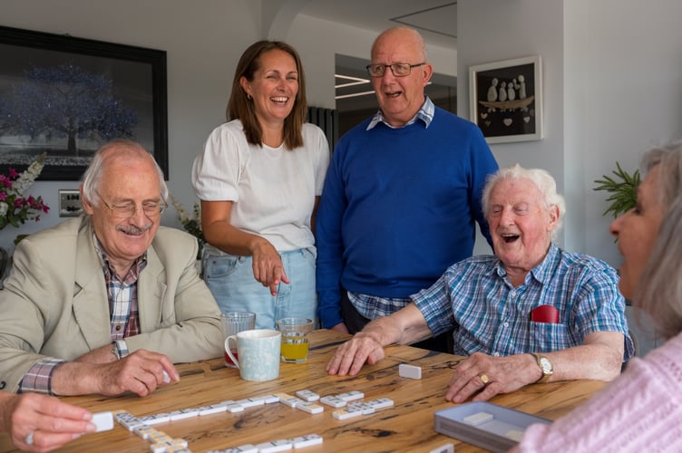 Filo Project host Jo with her group in Bideford.