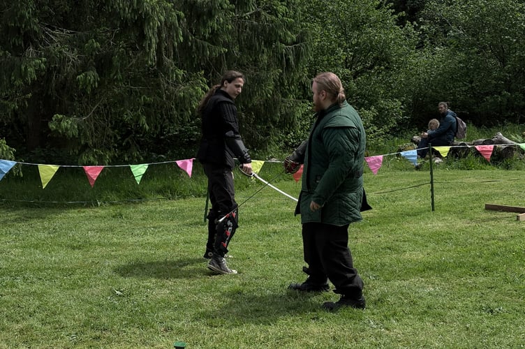 Mystic Swords gave sword-fighting demonstrations and workshops for the members of the public.
