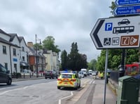 Traffic backed up on Plymouth Road after collision