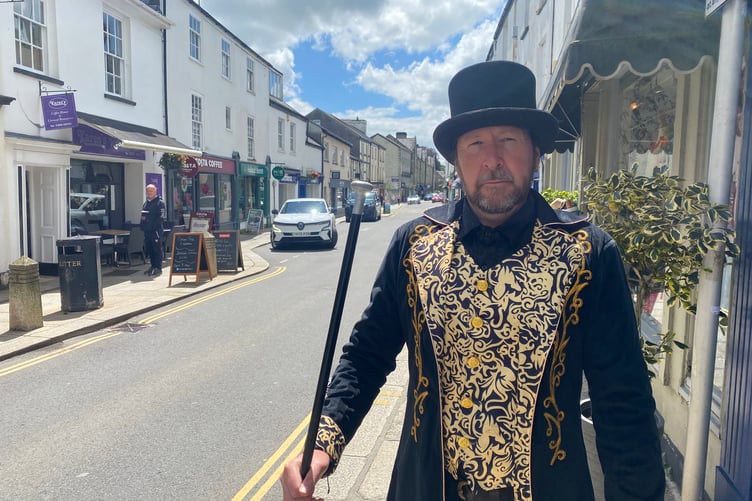 Lawrence McNeela is inviting visitors and residents to be spooked and entertained by his ghostly tours of Tavistock.