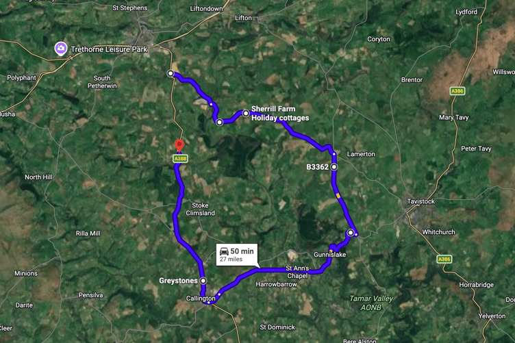 A388 Road Closure August