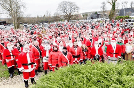 Santas on a Bike