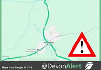 A386 closed between Hatherleigh and Meeth
