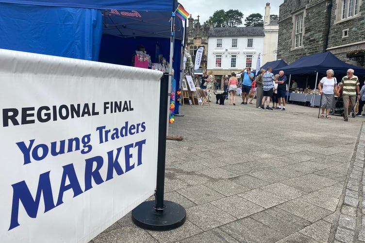 Tavistock centre was buzzing with the SW final of the young market traders competition.
