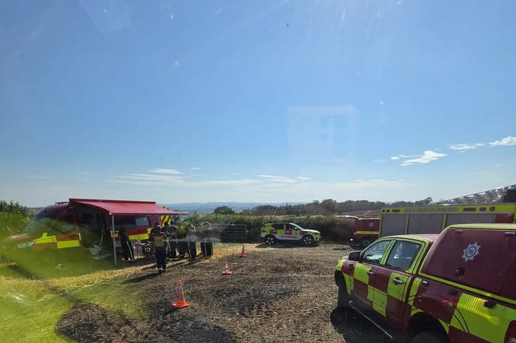 Tavistock Firefighters tackle numerous wildfires in West Devon and beyond. Pictured are their multi-terrain vehicles and a mobile operational and welfare centre.