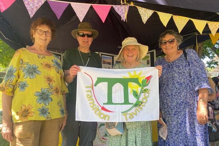A greener future with Transition Tavistock at Tavistock Lions family fun day in the Meadows park.