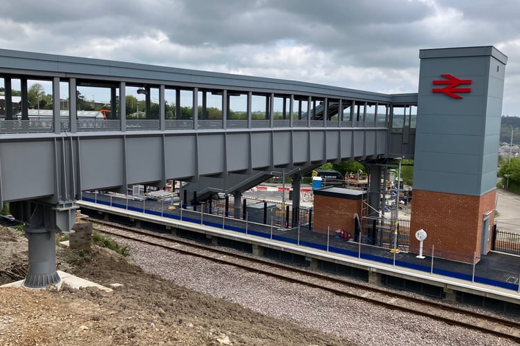 A view of the completed Okehampton Interchange station.