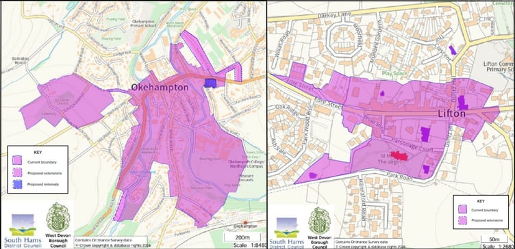 These two maps show the current boundaries and the proposed changes.