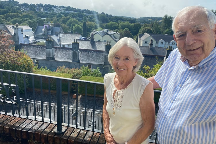 Tony and Cathy Duke are objecting to impact of a planned expansion of neighbouring charity housing on Ford Street, Tavistock.