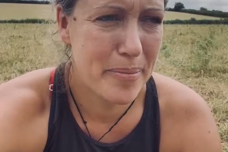 Cheryl Cottle Hunkin, Devon County Council Cabinet member for rural affairs, sharing her distress at the bluetongue outbreak in Devon on her Facebook video.