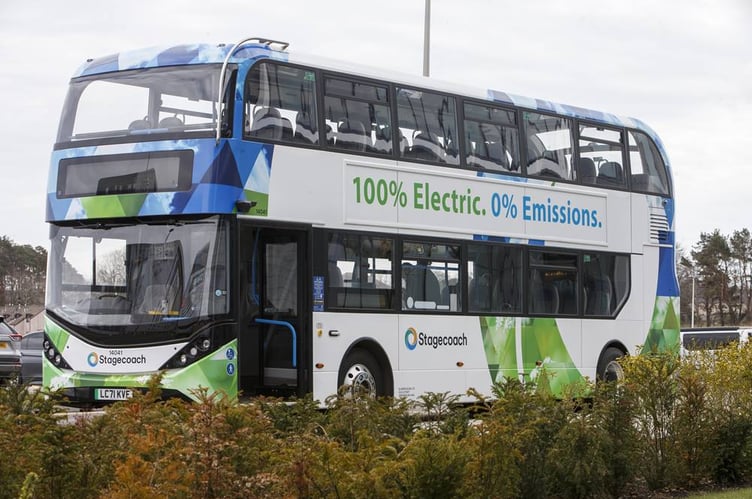 A Stagecoach electric bus.