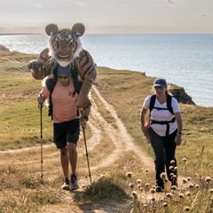 Hiking 'tiger man' heading for Tavistock