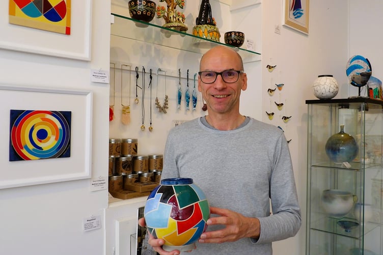 Mathias Landwehr, who runs a Plymouth gallery, will be exhibiting in Tavistock for one day only. Picture by Katie Oborn.