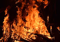 Family bonfire night in Mary Tavy is in it's fourteenth year