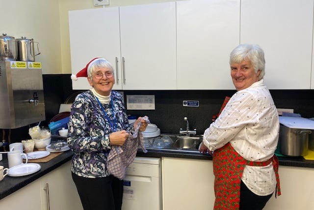 Tavistock Area Support Services is staging two Xmas lunches to meet demand. Pictured are volunteers at last year's lunch.