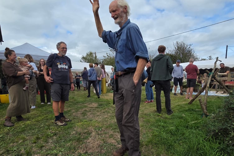 Charles Staniland a Bere Peninsula apple expert at Bere Apple Fest. Photo by Ann Parsons.