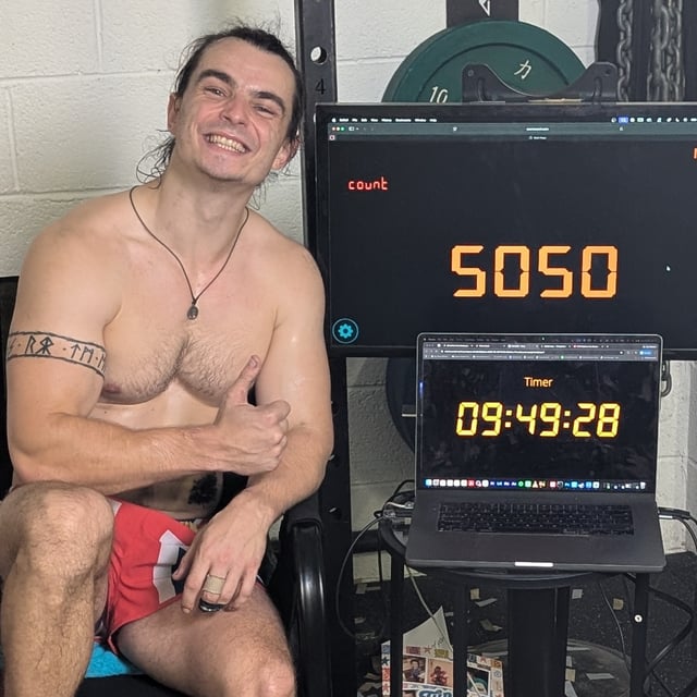 Gym fan beats record to become an internet star