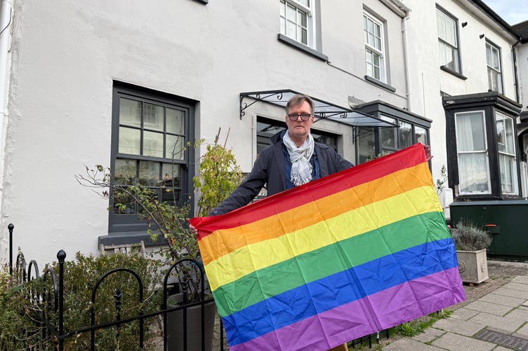 Christian Martin is a key supporter of LGBTQ+ representation in North Tawton.