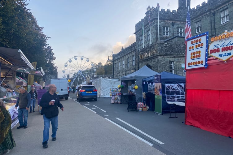Tavistock centre will soon be packed with crowds to enjoy the atmosphere of Tavistock's historic Goose Fair today.