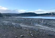 Fernworthy Reservoir less than a quarter full as ancient remains reappear