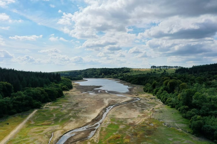 Burrator Reservoir is fed by River Meavy, Newleycombe Lake and other natural water sources, but levels are low