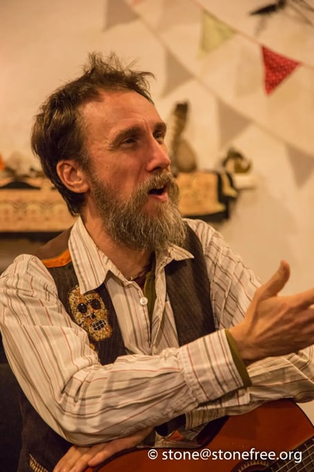 Paul Davey of Hatherleigh Hearth Tales, also known as 'Borage' locally