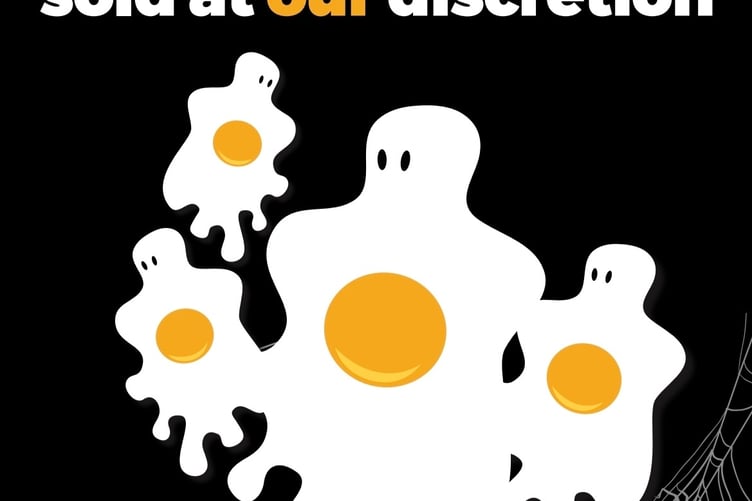 Tavistock police are urging Halloween tricksters to be spooky, but kind. Shopkeepers are offered the poster (pictured) to reduce egg and flour throwing pranks.