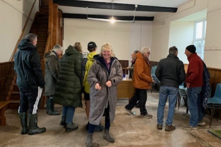 During the event in the Church Rooms