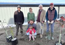 Green-fingered volunteers help plant new wildflower meadow in Okehampton