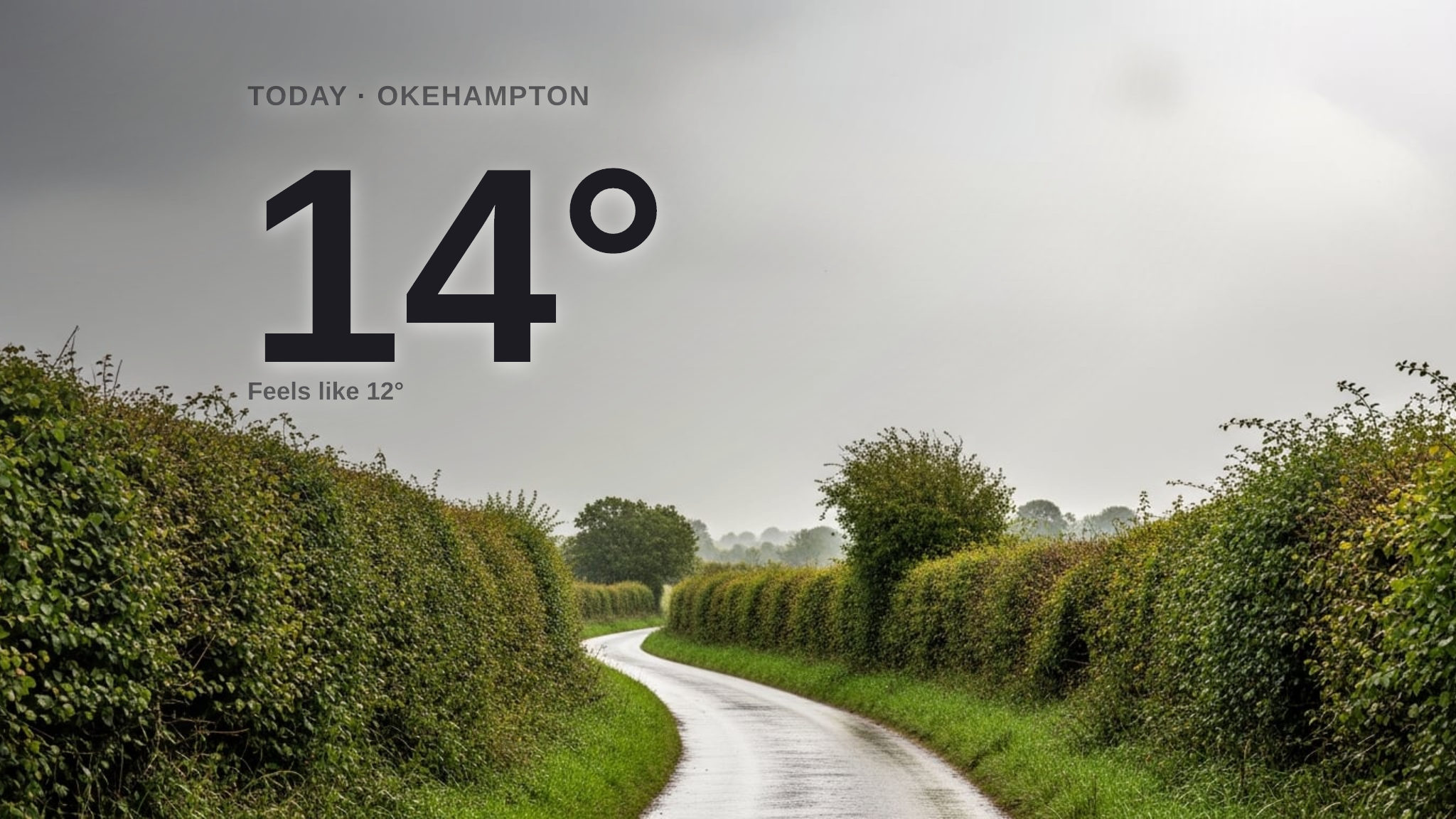 Rain on the way for Okehampton - here's your Thursday forecast