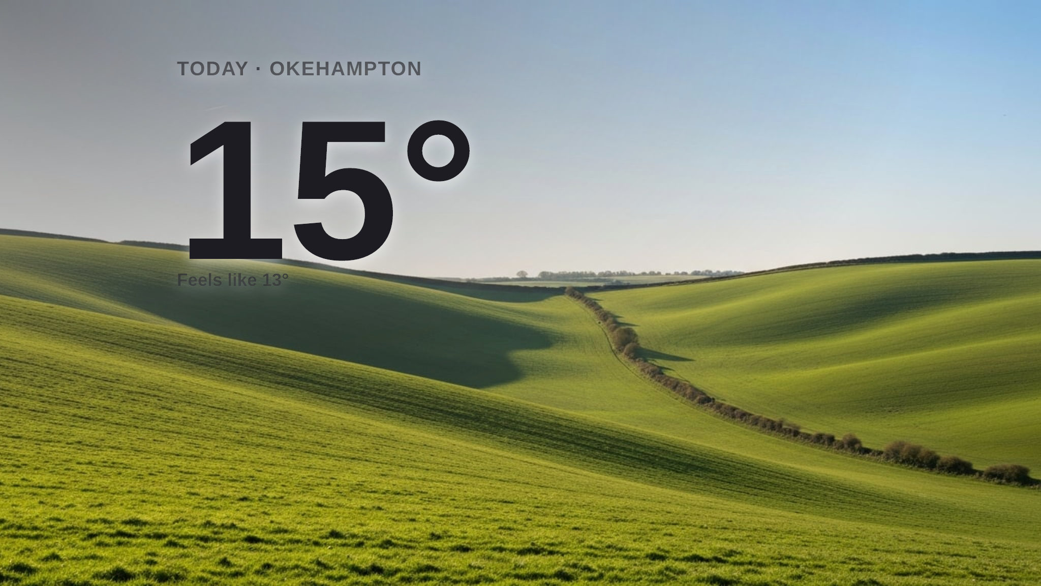 Sunshine and warmth for Okehampton today - here's what to expect