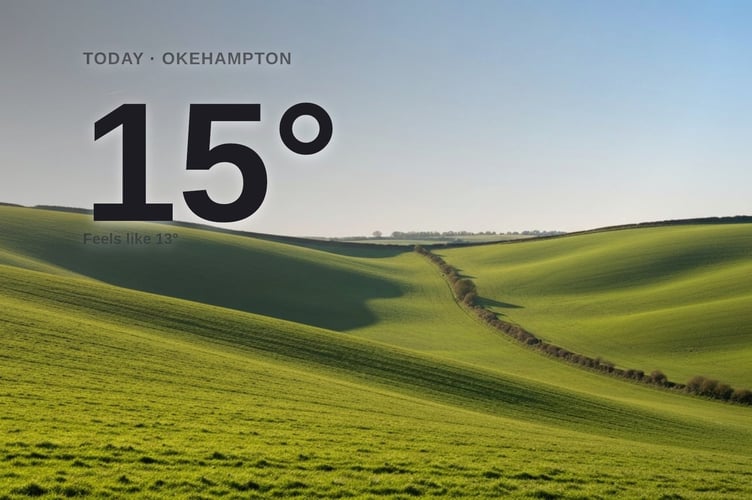 Okehampton weather: sunny Friday with little chance of rain and a high of 15°C